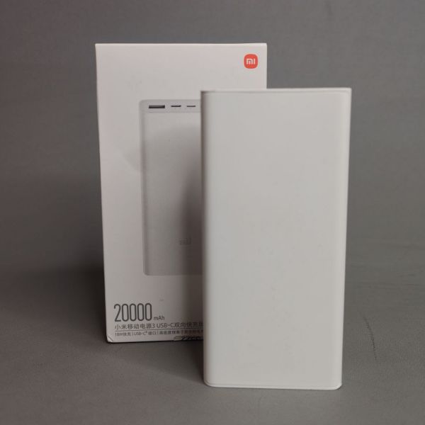 Внешний Аккумулятор Xiaomi Mi Power Bank 3 20000 mAh PLM18ZM (белый)