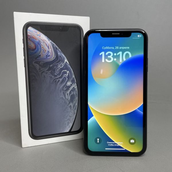 Смартфон Apple iPhone Xr 128 ГБ, nano SIM+eSIM, черный