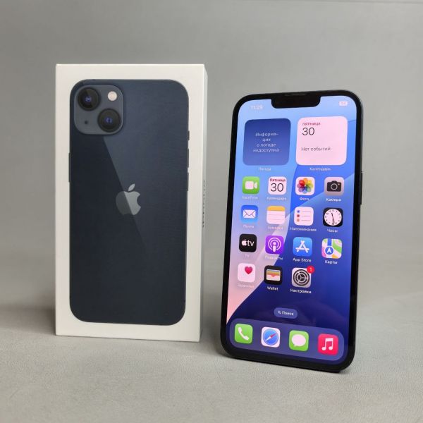 Смартфон Apple iPhone 13 128 ГБ, Dual: nano SIM + eSIM, тёмная ночь