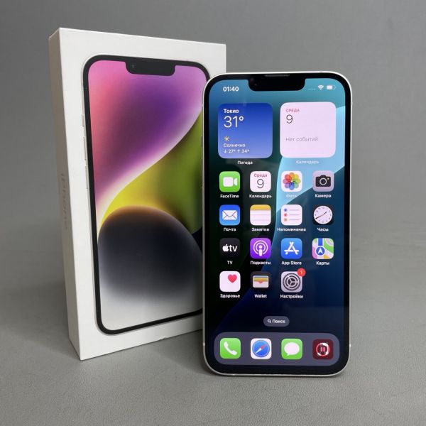 Смартфон Apple iPhone 14 128 ГБ nano SIM + eSIM, White / Белый