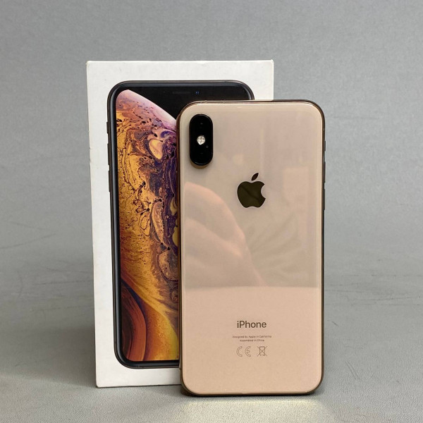 Смартфон Apple iPhone XS 256 ГБ, NFC, экран 5.8, золотой, nano SIM