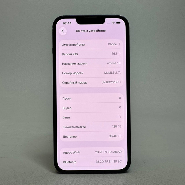 Смартфон Apple iPhone 13 128 ГБ, Dual: nano SIM + eSIM, тёмная ночь