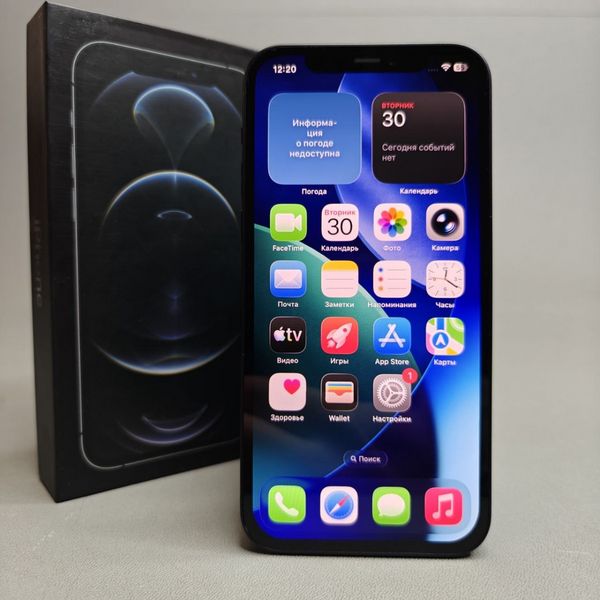 Смартфон Apple iPhone 12 128 ГБ, nano SIM+eSIM, черный