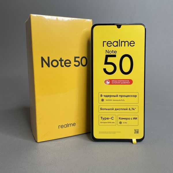 Смартфон Realme Note 50 3/64 ГБ, Dual nano SIM, голубой
