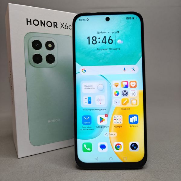 Смартфон HONOR X6c 6/128ГБ, Лунный белый