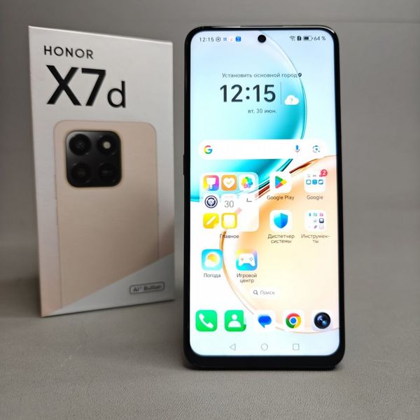 Смартфон HONOR X7d 6/128ГБ, Вельветовый черный
