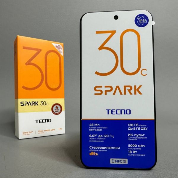 Смартфон Tecno SPARK 30C 4/128Gb Orbit Black