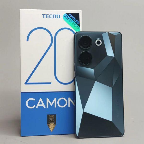 Смартфон Tecno Camon 20 8/256GB, Dual nano SIM, Predawn Black