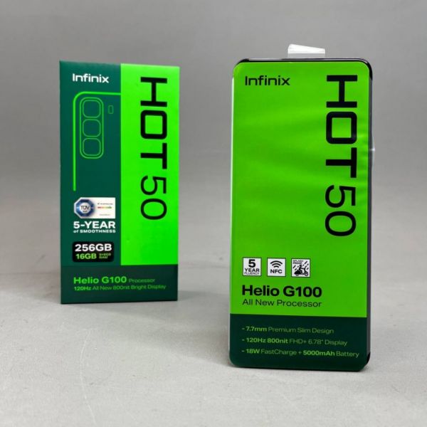 Смартфон Infinix HOT 50 8/256Gb Sleek Black