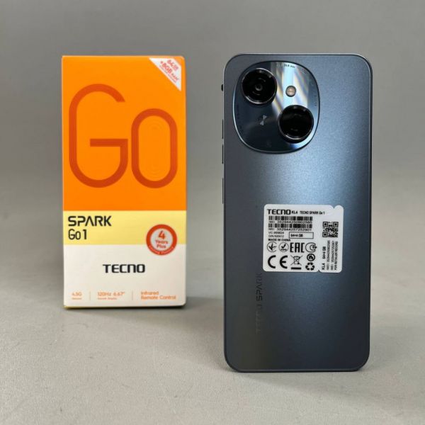 Смартфон TECNO Spark Go 1 4/64Gb, черный
