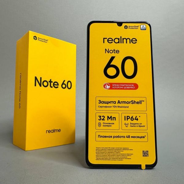 Смартфон realme Note 60 6/128 ГБ RU, Dual nano SIM, небесный голубой