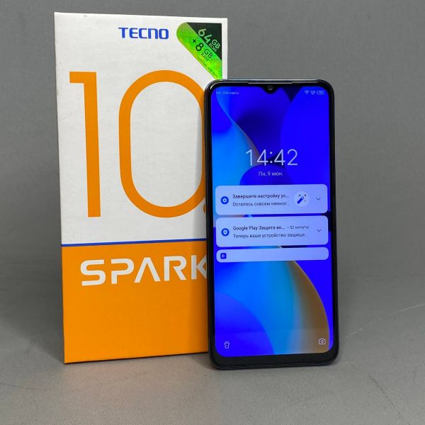Смартфон TECNO Spark 10c 4/64 ГБ Global для РФ, Dual nano SIM, Meta Black