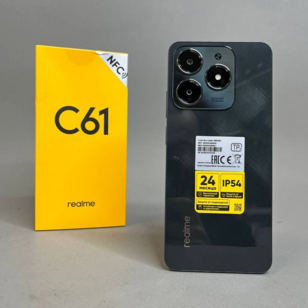 Смартфон realme C61 6/128 ГБ RMX3930, Темно-зеленый