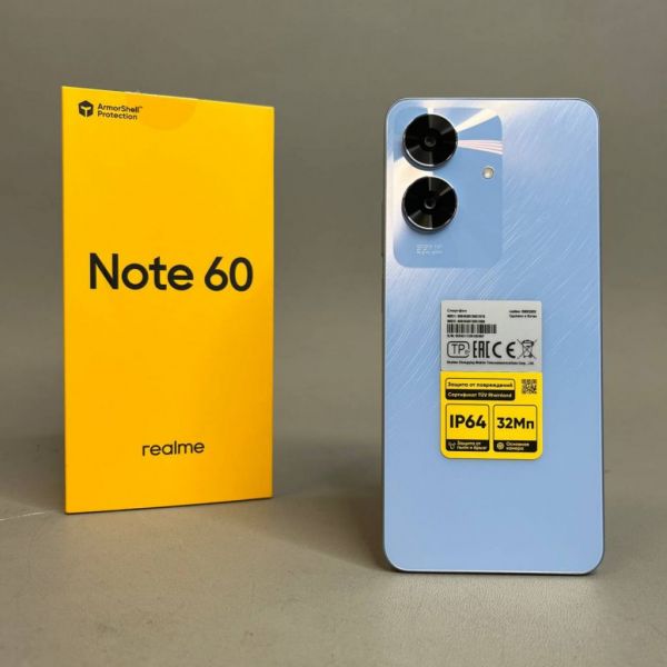 Смартфон realme Note 60 6/128 ГБ, RMX3933, Небесный голубой