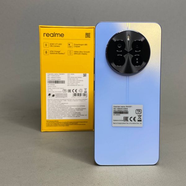 Смартфон realme 12 4G 8/256 ГБ RU, 2 nano SIM, Голубой рассвет