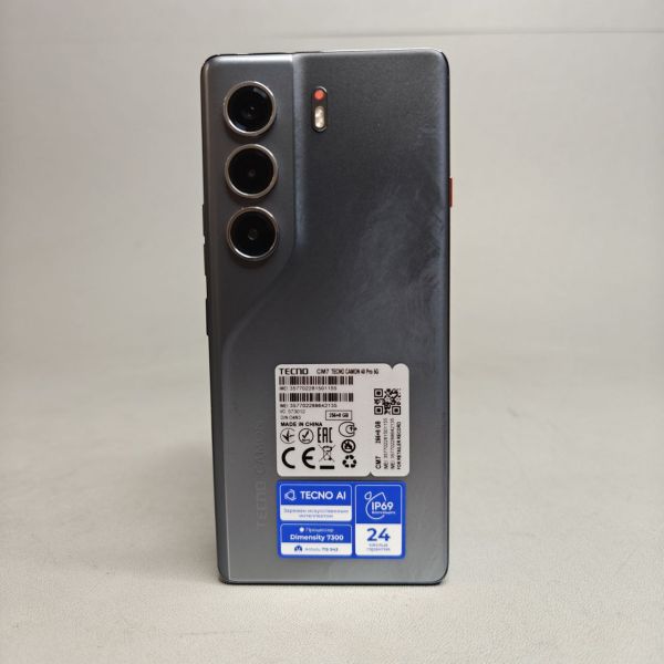 Смартфон TECNO Camon 40 Pro 5G 8/256GB Черный