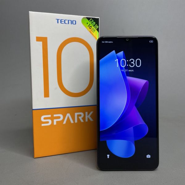 Смартфон TECNO Spark 10 8/128 ГБ Global для РФ, Dual nano SIM, черный