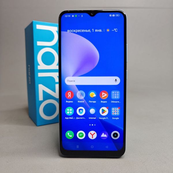 Смартфон realme Narzo 50A, 4/128 ГБ, голубой