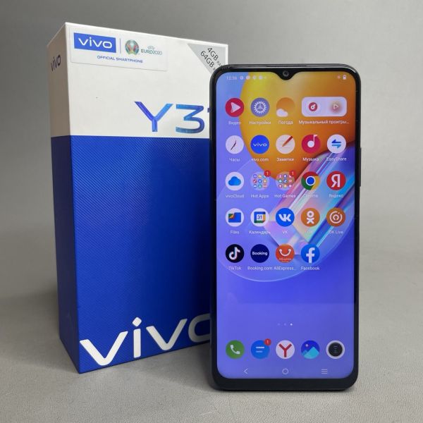 Смартфон vivo Y31 4/64 ГБ RU, Dual nano SIM, черный асфальт