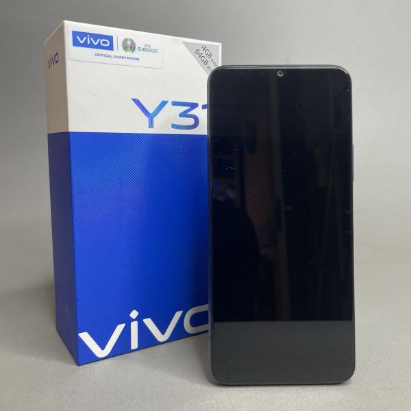 Смартфон vivo Y31 4/64 ГБ RU, Dual nano SIM, черный асфальт
