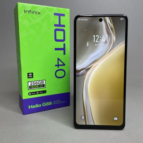 Смартфон Infinix HOT 40 (X6836), 8/256 Gb, Dual nano SIM, Starlit Black
