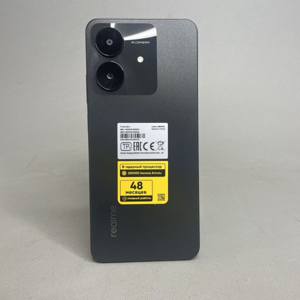 Смартфон realme Note 60X, RMX3938, 3 ГБ/64 ГБ, черный