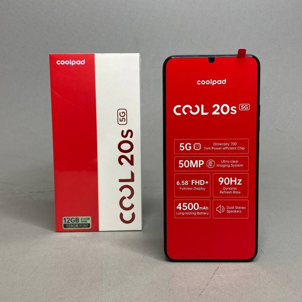Смартфон COOLPAD COOL 20S 5G, 6/128Gb, 90 Гц, Dimensity 700,черный