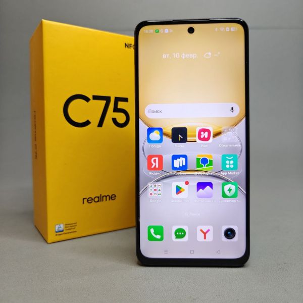 Смартфон realme C75 8/256 ГБ RU, Dual nano SIM, черный