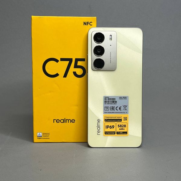 Смартфон realme C75 8/128 ГБ RU, Dual nano SIM, золотой