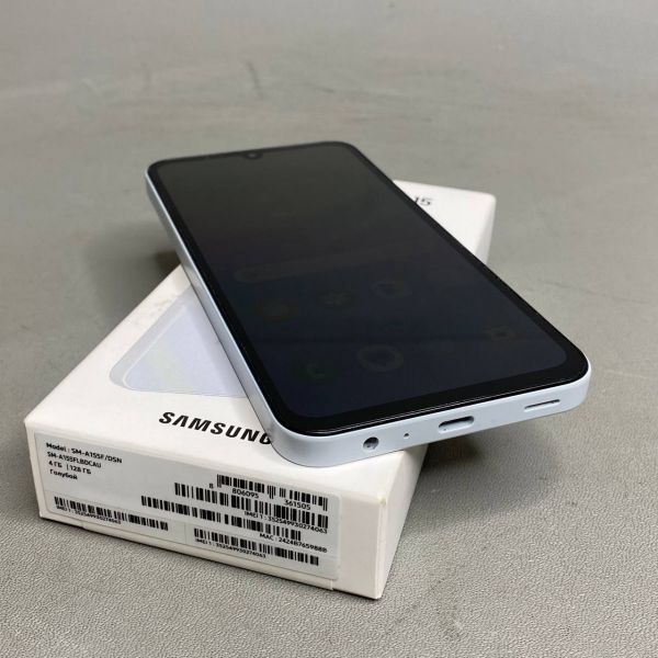 Смартфон Samsung Galaxy A15 4G 4/128 ГБ, Dual nano SIM, голубой