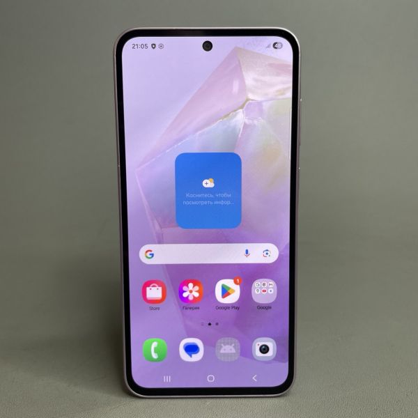 Смартфон Samsung Galaxy A35 8/128Гб, 5G, Global, NFC, Dual nano SIM, розовый