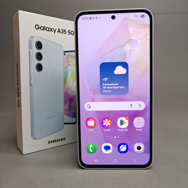 Смартфон Samsung Galaxy A35 5G 8/128 ГБ, Dual nano SIM, голубой