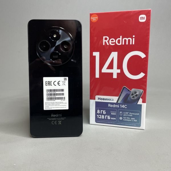 Смартфон Xiaomi Redmi 14C 4/128 ГБ RU, Dual nano SIM, черный
