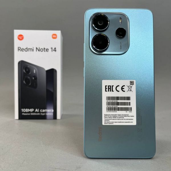 Смартфон Xiaomi Redmi Note 14 4G 8/128 ГБ, RU, Dual nano SIM, синий