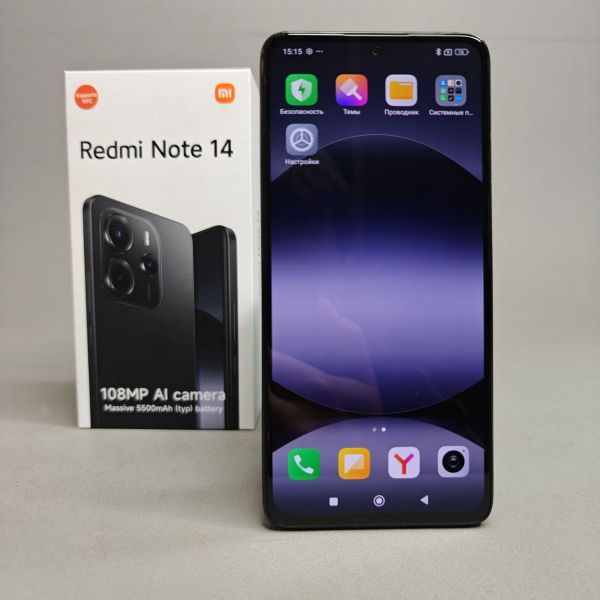 Смартфон Xiaomi Redmi Note 14 4G 6/128 ГБ RU, Dual nano SIM, черный