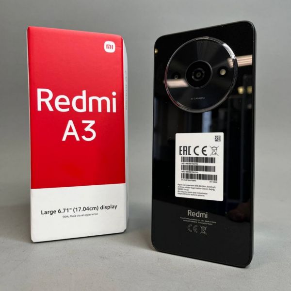 Смартфон Xiaomi Redmi A3 4/128 ГБ (EAC), Dual nano SIM, черный