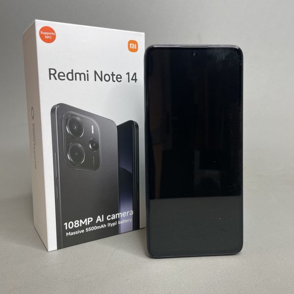 Смартфон Xiaomi Redmi Note 14 4G 8/256 ГБ RU, Dual nano SIM, черный