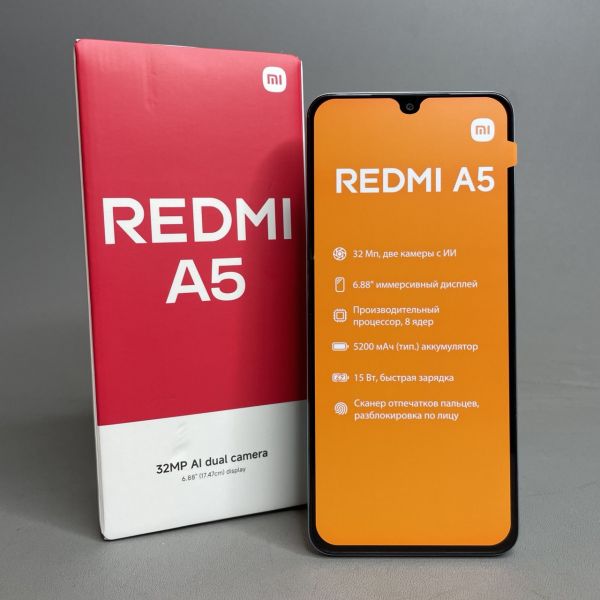 Смартфон Xiaomi Redmi A5 3/64Gb, Dual nano SIM, RU, голубой