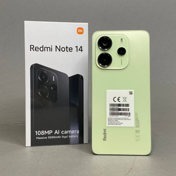 Смартфон Xiaomi Redmi Note 14 4G 8/256 ГБ RU, Dual nano SIM, Lime Green