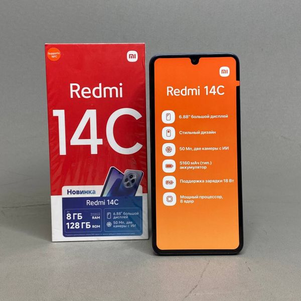 Смартфон Xiaomi Redmi 14C 4/128 ГБ RU, Dual nano SIM, Starry Blue