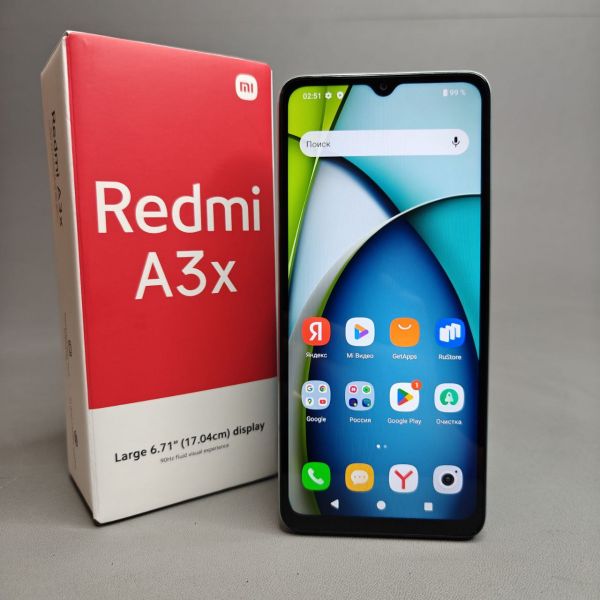 Смартфон Xiaomi Redmi A3x 3/64 ГБ Ростест (EAC), Dual nano SIM, зеленый