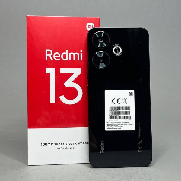 Смартфон Xiaomi Redmi 13 6/128GB Global, Dual nano SIM, Midnight Black