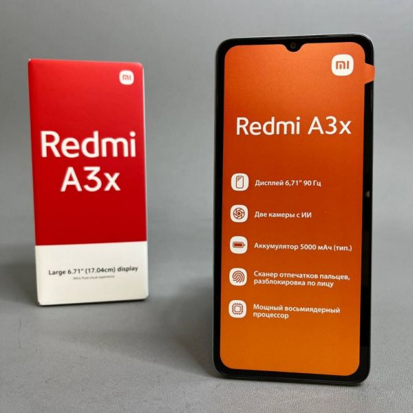 Смартфон Xiaomi Redmi A3x 3/64 ГБ RU, Dual nano SIM, aurora green
