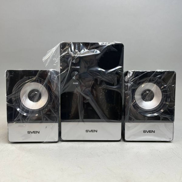 Колонки SVEN MS-90, 2.1, 10 Вт, дерево-пластик, черные