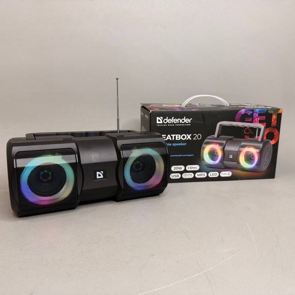 Портативная колонка DEFENDER Beatbox 20 черный