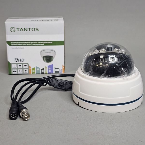 Камера видеонаблюдения Tantos TSc-D720pAHDf (3.6), внутренняя, купольная, AHD
