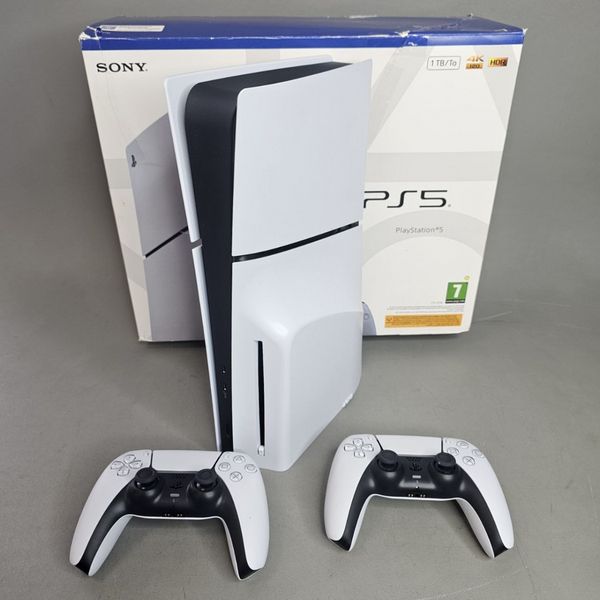  Игровая приставка PlayStation Playstation 5 Slim CFI-2116A с дисководом (2 джойстика)  белый