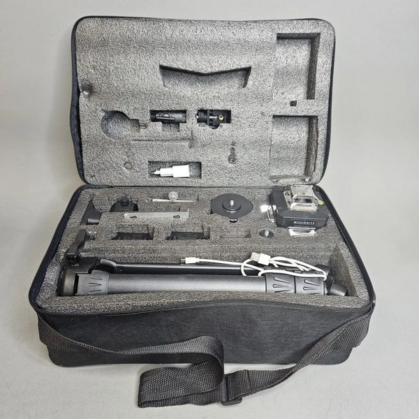 Лазерный уровень Millionity 4D 360°, Профессиональный нивелир, 16 линий, зеленый луч, с аксессуарами в кейсе.