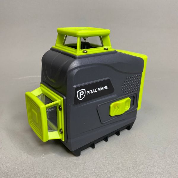 Лазерный уровень/нивелир PRACMANU MINI 12 Линий, Зеленый луч 3D Зеленый корпус