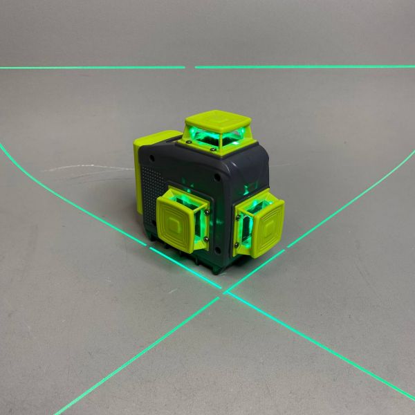 Лазерный уровень/нивелир PRACMANU MINI 12 Линий, Зеленый луч 3D Зеленый корпус